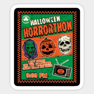 Halloween Horrorthon Sticker